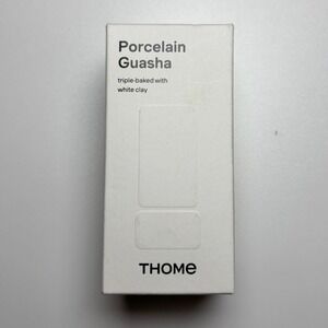 THOME Unisex Porcelain Guasha OS White Clay Triple-Baked Facial Tool
